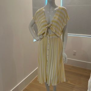 Lightweight rusty midi dress